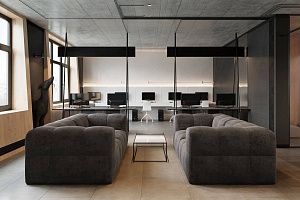 Стильный диван Квадро для офиса, коричневые бескаркасные диваны, на заказ, любого размера