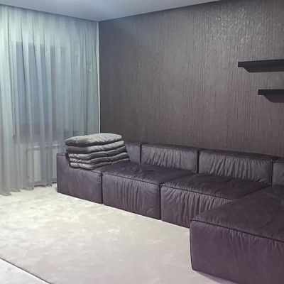  Модульный бескаркасный диван-трансформер для большой семьи. Отзыв с фото. Рейтинг 5 звезд.