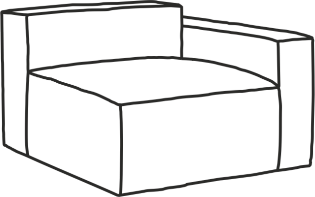 Модуль диван Фри угловой 101