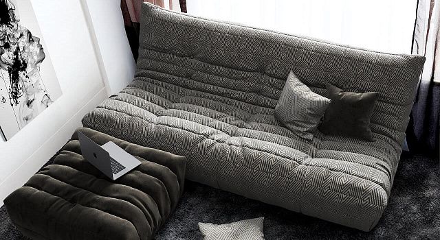 Диван для балкона и лоджии-10, Диван ДеФранс из качественных материалов 