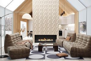 Модульный диван ДеФранс на заказ, светло-коричневый