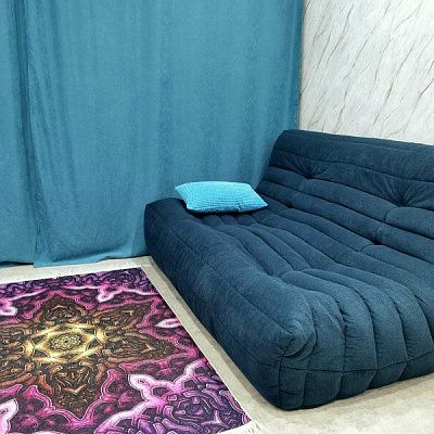 Мягкий бескаркасный диван для ежедневного отдыха. Отзыв с фото и рейтингом 5 звезд.