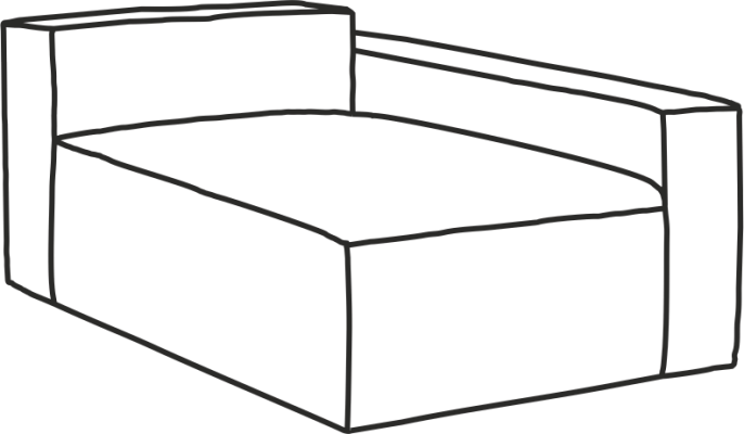 Модуль диван Фри угловой 105