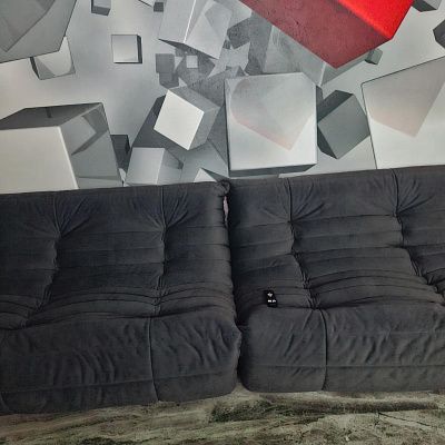 Мягкий бескаркасный диван для ежедневного отдыха. Отзыв с фото и рейтингом 5 звезд.