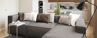 Как выбрать угловой диван-9, Диван Фри на кухне