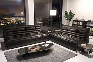 Элитный диван ДеФранс из экокожи, повышенная прочность и долговечность, бескаркасная модель