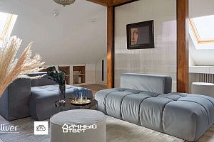 Дачный ответ, Мансарда в бусах, Диваны Gliver, Индивидуальная разработка от Gliver