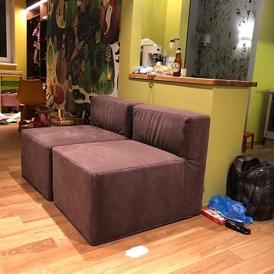 Отзыв о  модульном диване от Гливер Фото в интерьере и оценка 5/5.