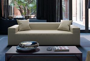 Легкий бескаркасный диван Драм для гостиной 