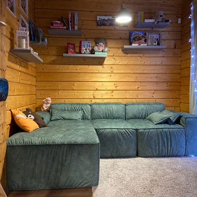 Модули для дивана: отзыв о качестве и совместимости. Фото в интерьере. 5 звезд.