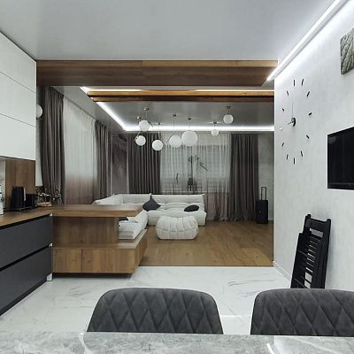 Угловой бескаркасный диван для экономии пространства: отзыв. Фото в гостиной. 5/5.