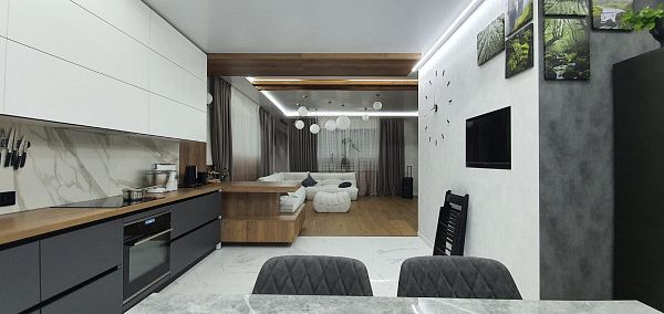 Угловой бескаркасный диван для экономии пространства: отзыв. Фото в гостиной. 5/5.