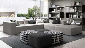 Комплект бескаркасных диванов Драм для большой семьи 