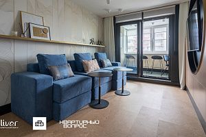 Квартирный вопрос, Пески планеты Арракис , Диваны Gliver, Комплект синих дизайнерских бескаркасных диванов от Gliver