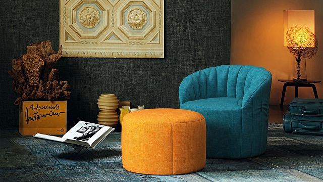 Кресло ШЕЛЛ фабрики Gliver для лаунж пространства