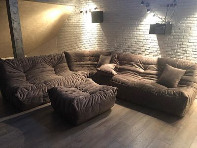 Мягкий бескаркасный диван для максимального расслабления: отзыв с фото. 5/5