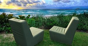 Стильное кресло Дорф для улицы, бескаркасные уличные кресла