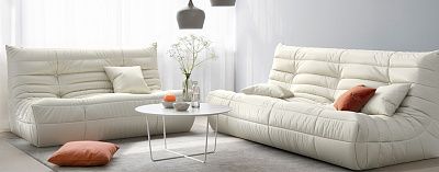 Что такое антивандальная ткань-10, Белый диван ДеФранс на заказ
