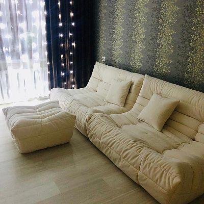 Организация домашнего пространства с модульным диваном: отзыв. Фото до и после. 5 звезд.