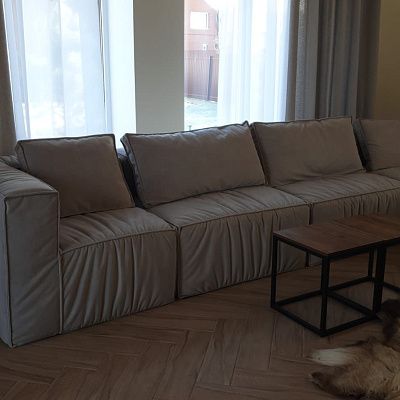 Бескаркасные модульные диваны в современном стиле. Отзыв с фото и рейтингом 5 звезд.