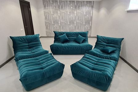 Бескаркасная мебель из пенополиуретана. Фото, подтверждающее качество, и отзыв на 5 звезд.