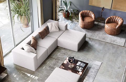 Бескаркасный диван Драм от Gliver подойдет под любой интерьер