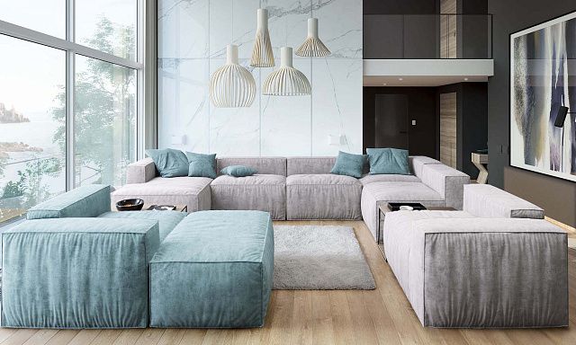 Как правильно выбрать цвет для интерьера-6, Диван Фри в современном стиле 