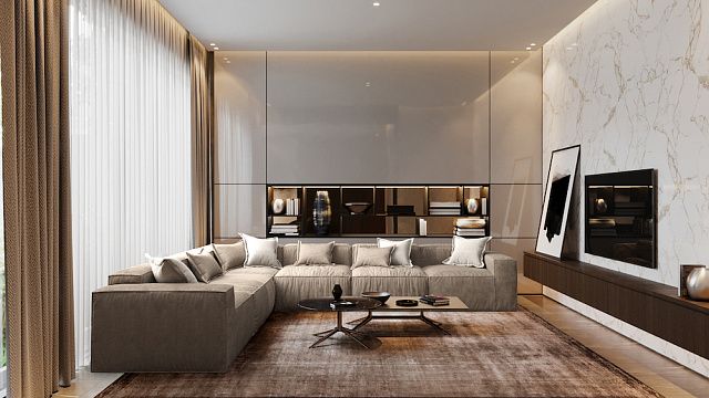 Диван в интерьере гостиной-44, диван, Современный модульный диван Фри