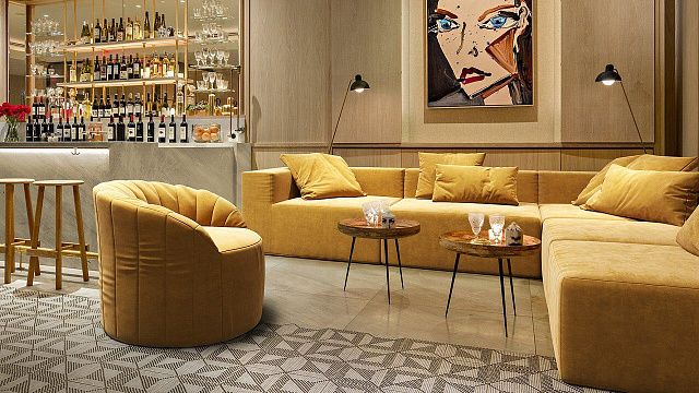 Как выбрать размер дивана-8, Большой диван Драм для ресторана 