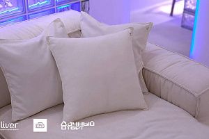 Дачный ответ, Гостиная с кубиками льда, Диваны Gliver, Белый диван Фри от Gliver 