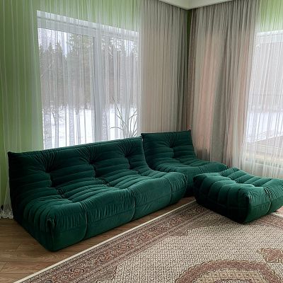 Бескаркасные диваны от Гливер в интерьерах клиентов: отзывы с фото и рейтингом 5/5