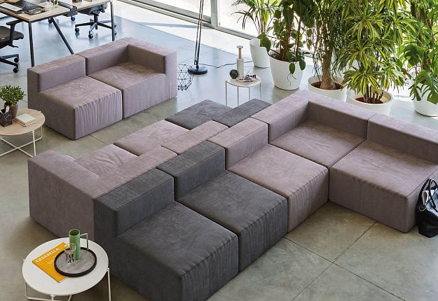 Бескаркасный диван Драм для офиса, модульный диван, легкий вес, быстрая перестановка