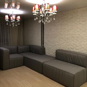 Отзыв о  модульном диване от Гливер Фото в интерьере и оценка 5/5.