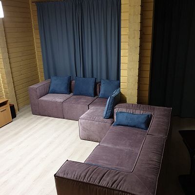 Угловой модульный бескаркасный диван: индивидуальный заказ  - отзыв с фото. 5/5