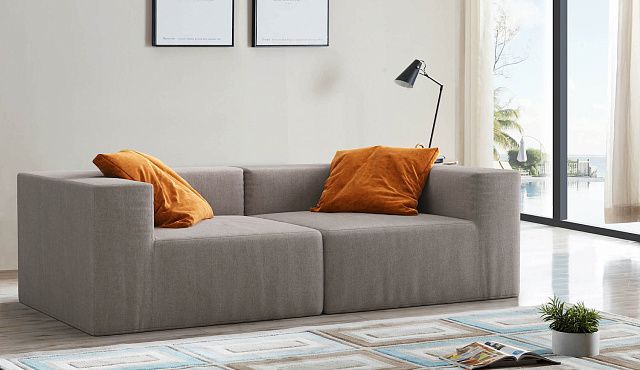 Бекаркасный диван Драм от Gliver по технологии ФОАМ в гостиную 