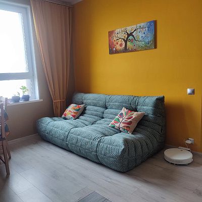 Купить диван без каркаса недорого. Отзыв о качестве и экономии с фото. 5/5.