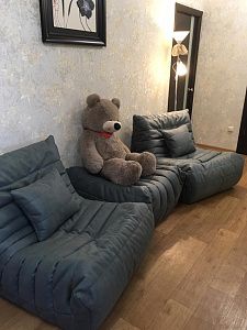 Мягкая бескаркасная мебель для полного релакса. Отзыв с фото и рейтингом 5 звезд.