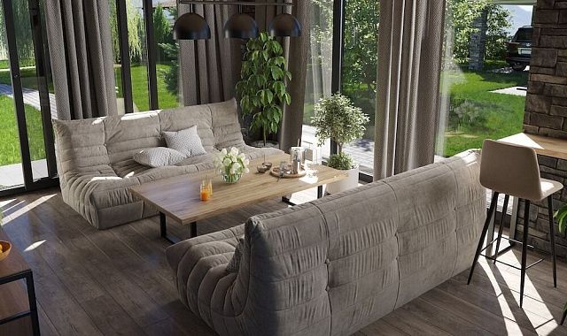 Диван ДеФранс, Мягкая современная и стильная мебель для дома от Gliver 