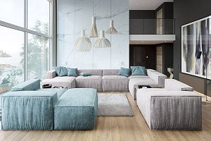 Лаконичный и стильный бескаркасный диван Фри для гостиной