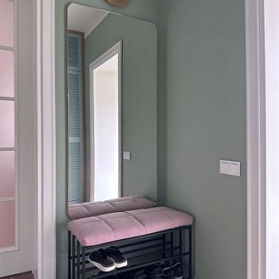 Розовый матрасик в прихожую на обувницу. Изготовим по вашим размерам на заказ. Отзыв клиента Гливер с высоким рейтингом.