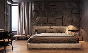 Большая кровать Фри от Gliver, бескаркасная модель в стильном дизайне