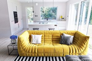 Диван ДеФранс серого цвета