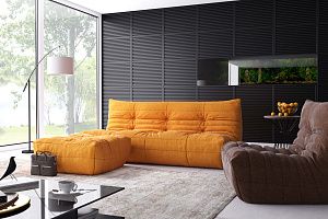 Комплект бескаркасных диванов ДеФранс для гостиной 