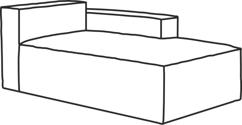 Модуль диван Фри оттоманка 115-P