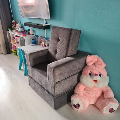 Удобное кресло для чтения: отзыв о поддержке спины. Фото в кабинете. 5/5.