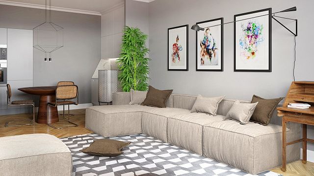 Модули Фри и Драм фабрики Gliver для лаунж пространства