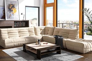 Модульный диван ДеФранс на заказ, бежевый