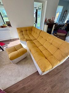 Бескаркасная мебель из пенополиуретана. Фото, подтверждающее качество, и отзыв на 5 звезд.