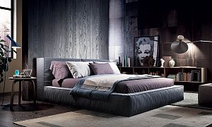 Легкий каркас кровати Фри от Gliver, современный дизайн, материалы высокого качества, долгий срок службы