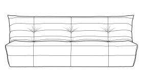 Диван ДеФранс™️ прямой 3-х местный